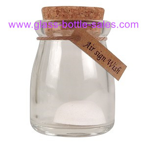 100ml Glass Pudding Bottle With Cork