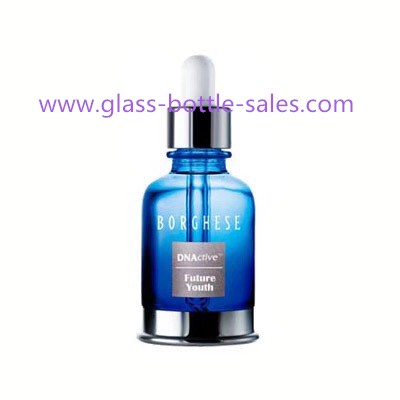 20ml Blue Glass Dropper Bottle