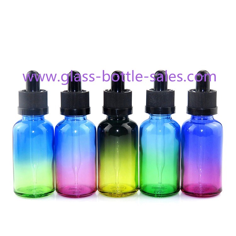 30ml Colored Round E-LIquid Glass Dropper Bottle