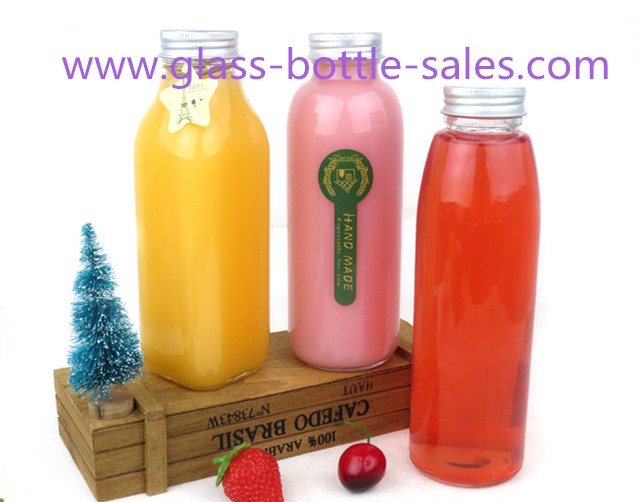 400ml New Item Glass Juice Bottles