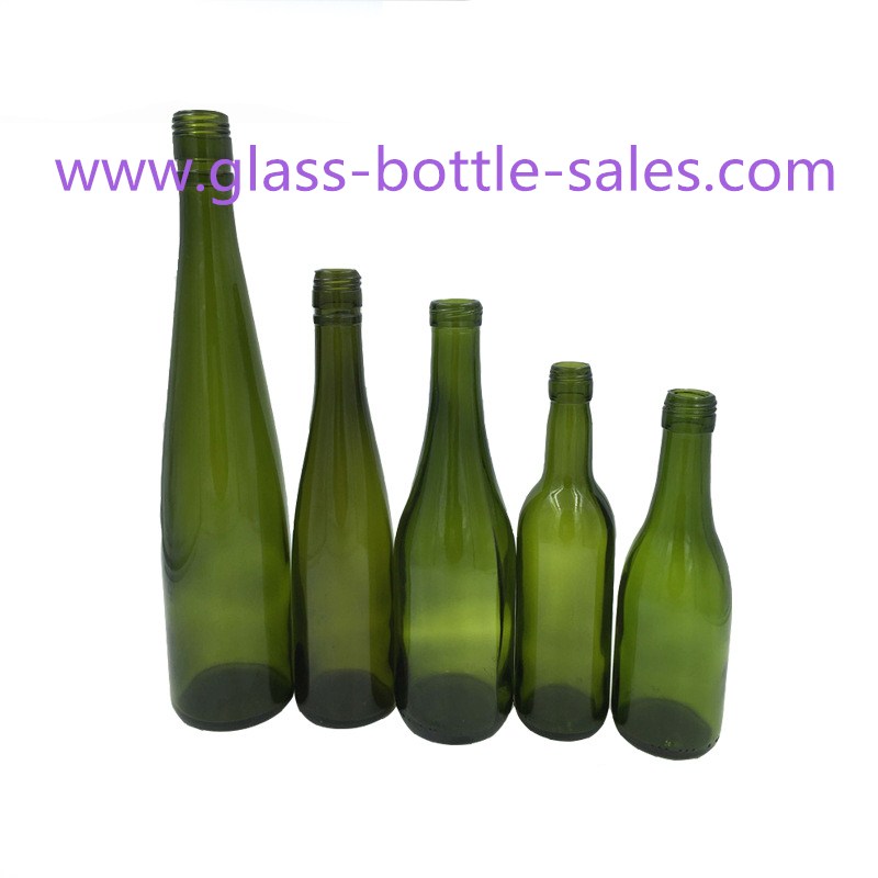 187ml-480ml Dark Green Wine Bottles