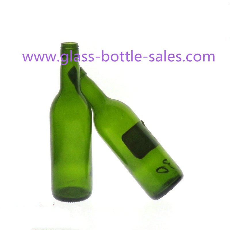 187ml Dark Green Bordeaux Wine Bottle