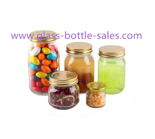 50ml-750ml Clear Glass Food Jars With Lids