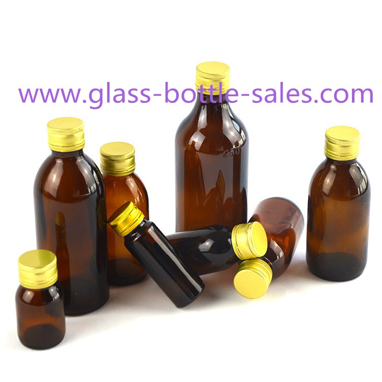 Amber Glass Oral Liquid Bottles