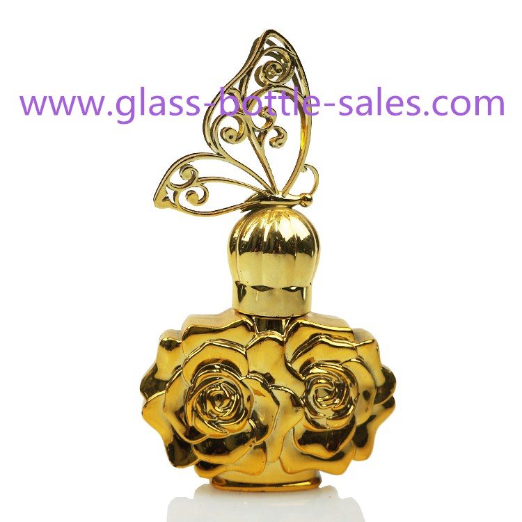 50ml Gold Perfume Glass Bottle With Cap