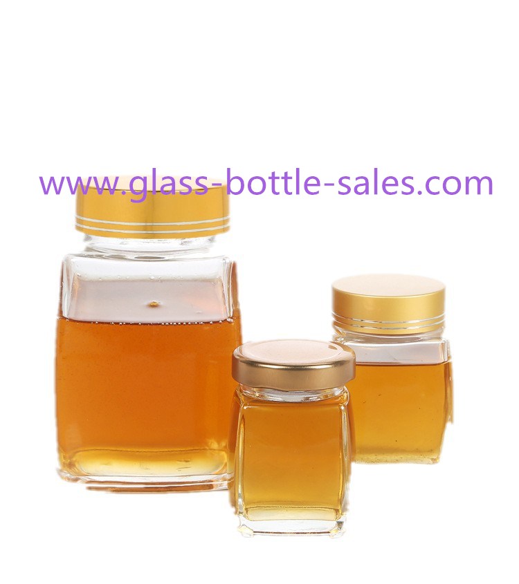 100ml,180ml,360ml,750ml High Quality Heavy Bottom Glass Honey Jars With Lids